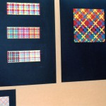 Kamiekes studies voor haar abstracte patronen