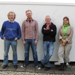 V.l.n.r.: Sjaak, Richard, Kees, Willemijn. Michiel maakte de foto