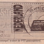 Voorbeeld van een afgestempelde postzegel