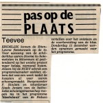 Artikeltje in Dagblad De Stem