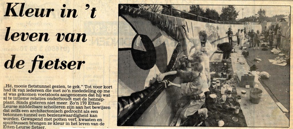 Bericht in het Brabants Nieuwsblad van 10 okt.1986