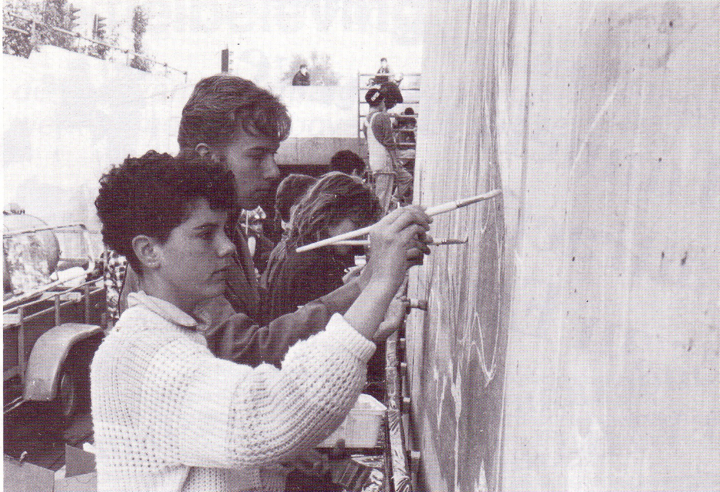 8 Michel Kieneker als tunnelschilder in 1986