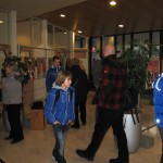Drukte op de expositie