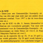 Verslag Kunstprijs 1997