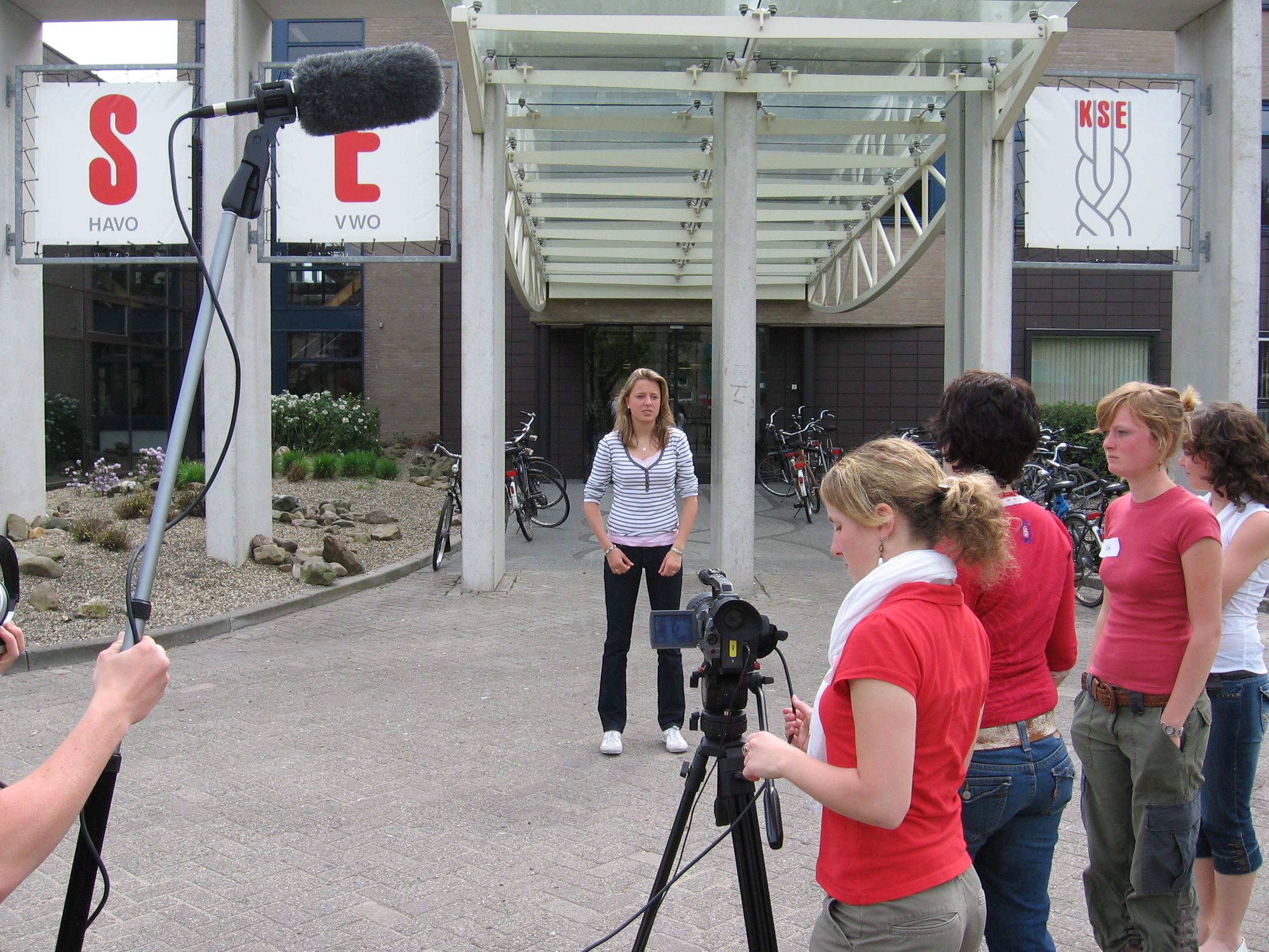 Stand-upje voor de school