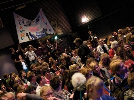 Fans in de zaal