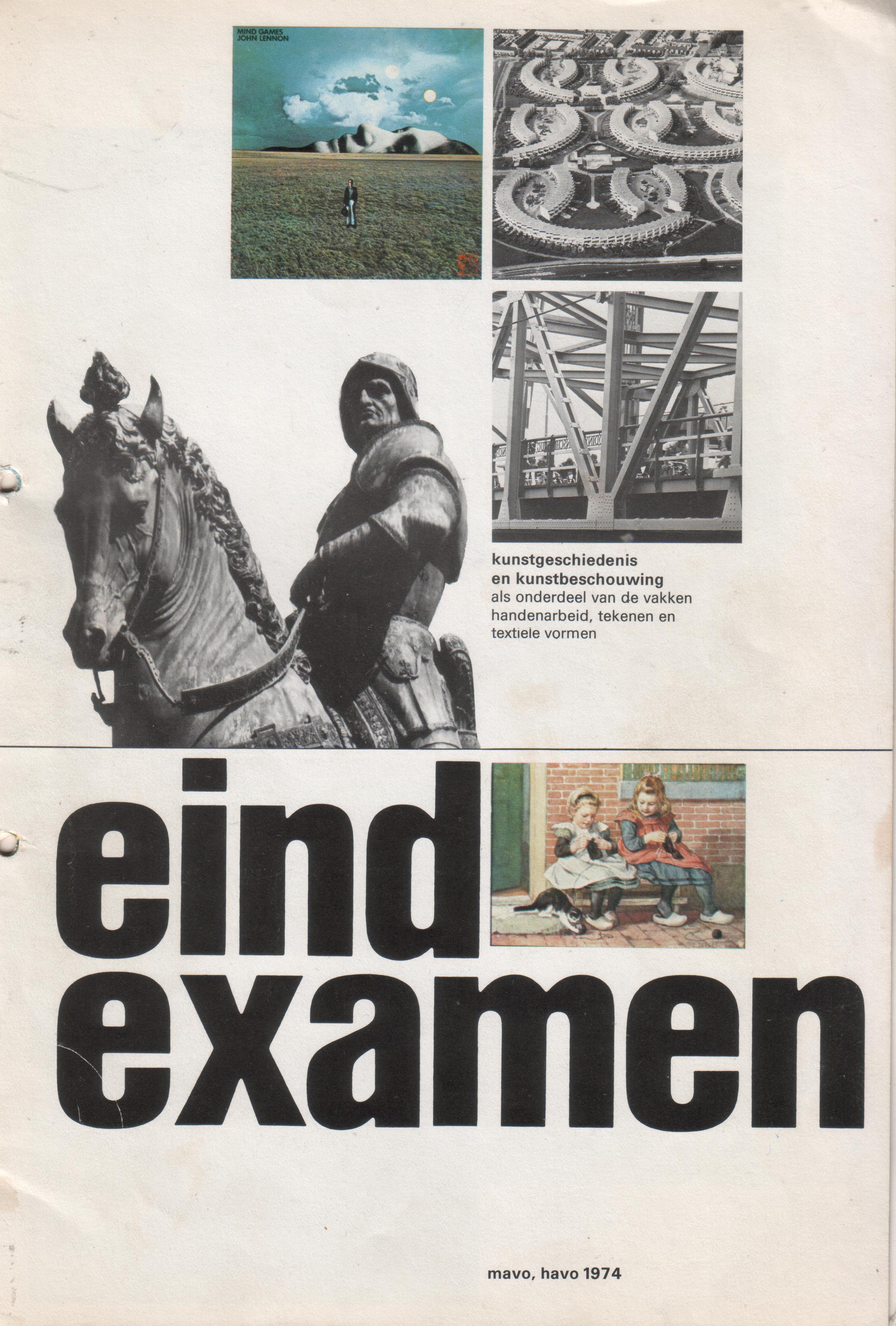 Antiek examen mavo havo 1974