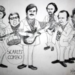 Portret van de mannen van het Scarlet Combo
