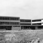 Deel van het complex, gezien vanaf bhet toekomstig sportveld