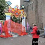 Onthulling van de poort door burgemeester Reinbach