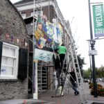 Opbouw poort Markt