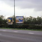 Alle billboards van deze zijde op een rijtje