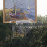 De vissersboten als Billboard