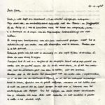 Fragment uit Marjans brief