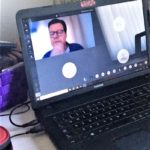 Biologiedocent Michel van Opstal op afstand in actie!