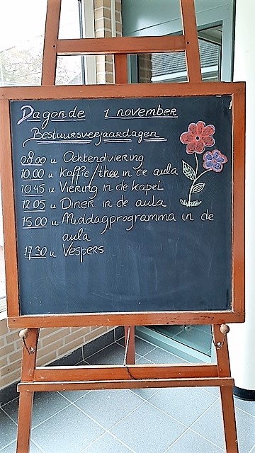 Dagorde van 1 november 2020