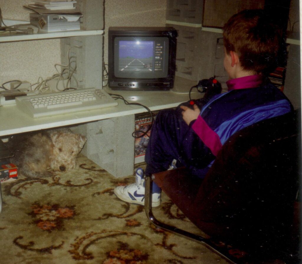 1990: Jeroen speelt een spel op de C64