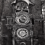 7. Pražský orloj (astronomical clock) Prague (sketch 29-08-2020 visit 11-08-2019) A4 HB