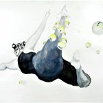 Flight behavior, Gouache, watercolour, pencil on paper, 39 x 54 cm⁠