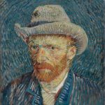 Zelfportret met grijze vilthoed (1887) door Vincent van Gogh