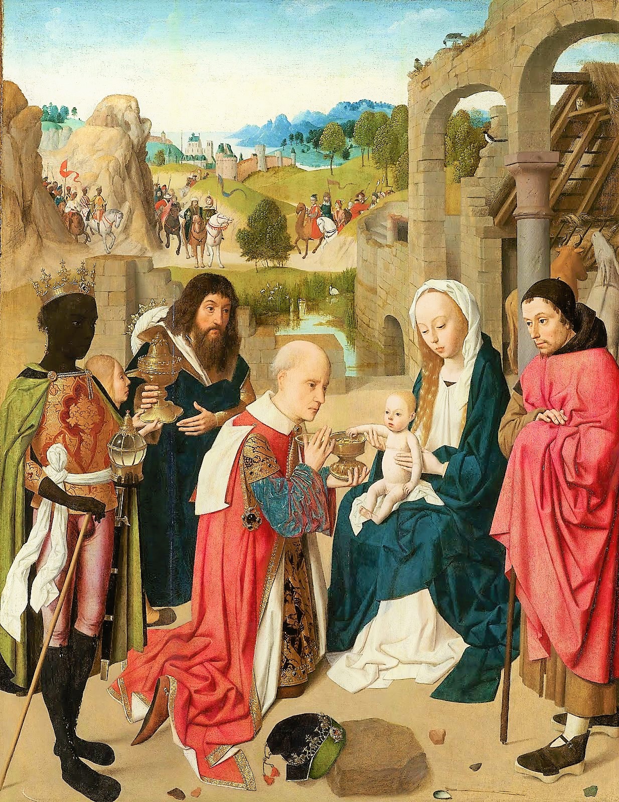 Geertgen tot Sint Jans_De aanbidding van de koningen (1485)