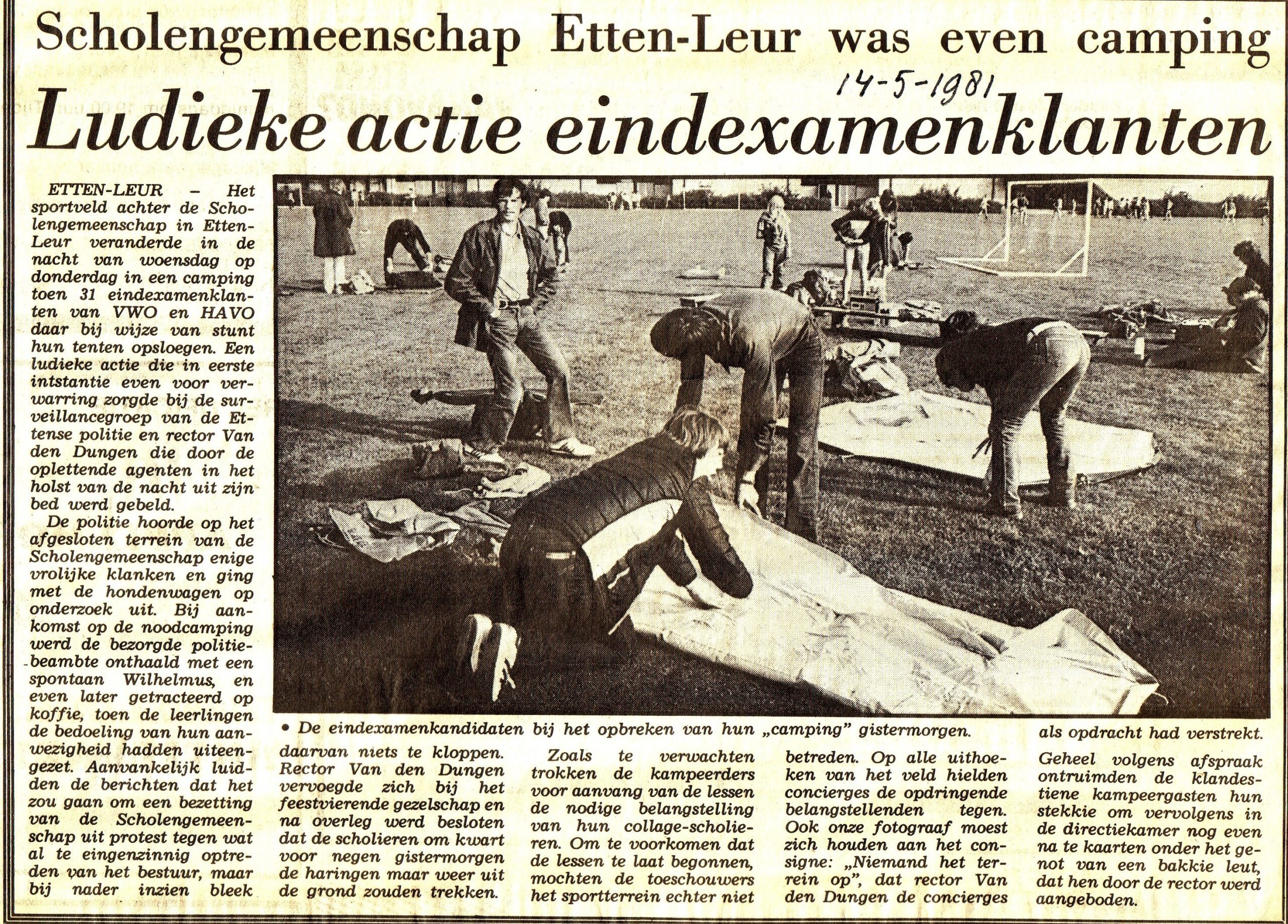 Artikel uit Dagblad De Stem