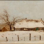 1925 Arnold van de Laar, ‘Brabants wintertje, De boerderij van Piet Dielensen in Hintham’ 