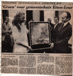 1986 Overhandiging schilderij