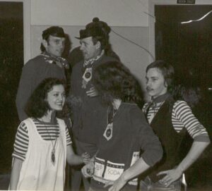 1977 Frank Houben bij een van die mooie KSE-carnavalsfeesten