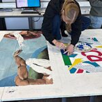 Schilderen, desnoods bovenop het schilderij